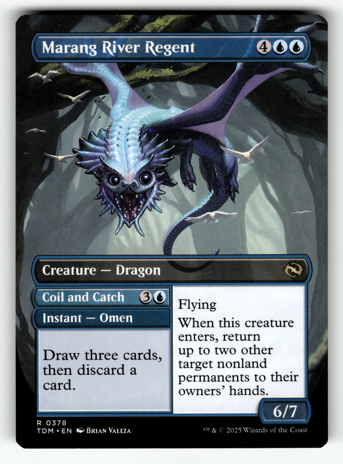 Marang River Regent (Borderless) β 378 TDM: Tarkir: Dragonstorm R NM (Back)