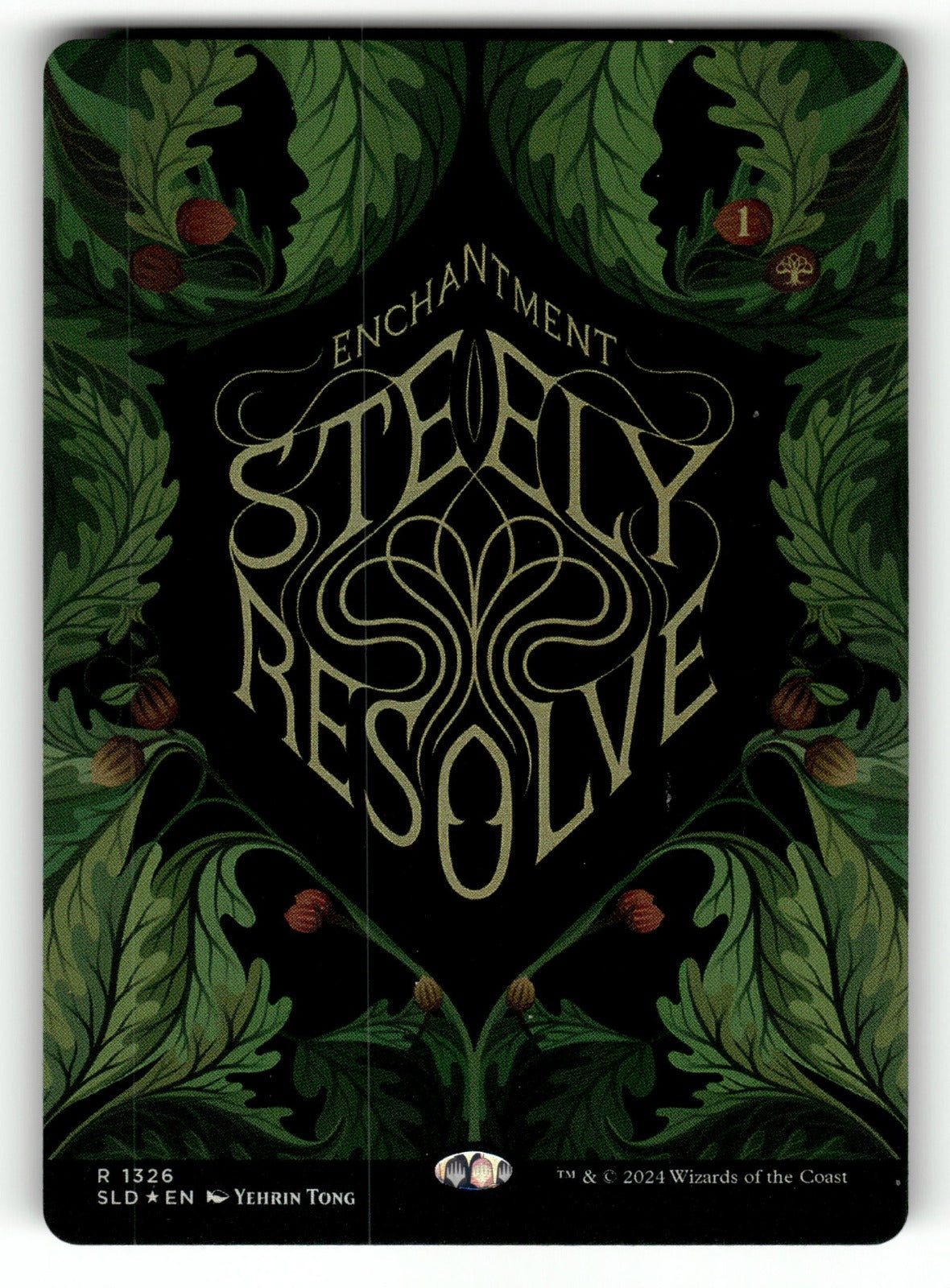 Steely Resolve β 1326 SLD: Secret Lair Drop Series R Foil NM (Back)