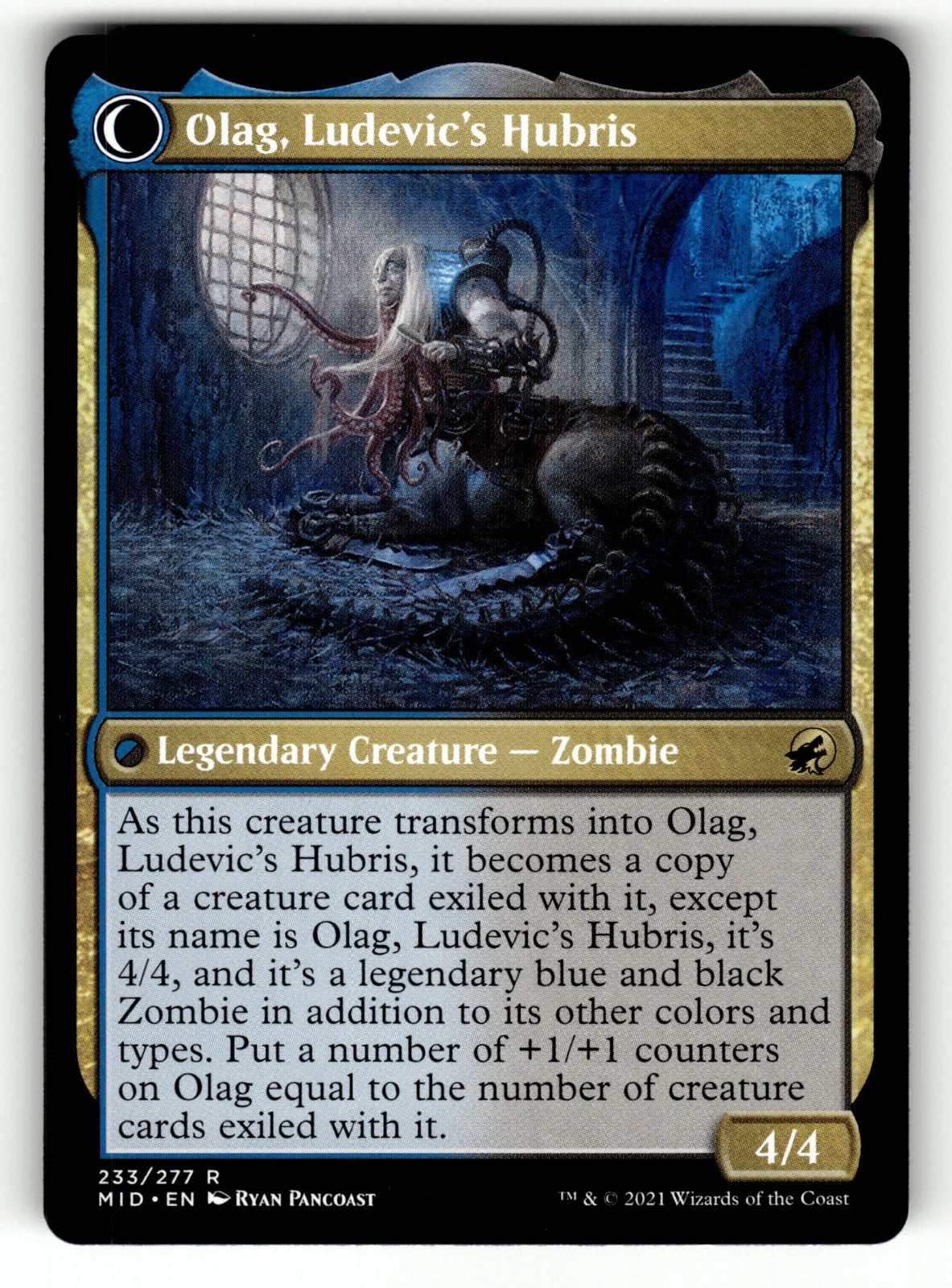 Ludevic, Necrogenius β 233 MID: Innistrad: Midnight Hunt R LP (Back)
