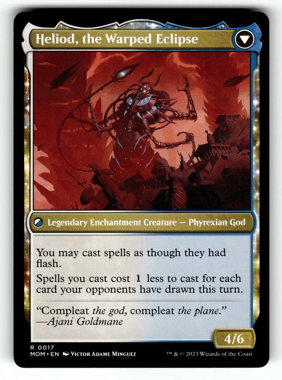 Heliod, the Radiant Dawn β 17 MOM: March of the Machine R NM (Back)