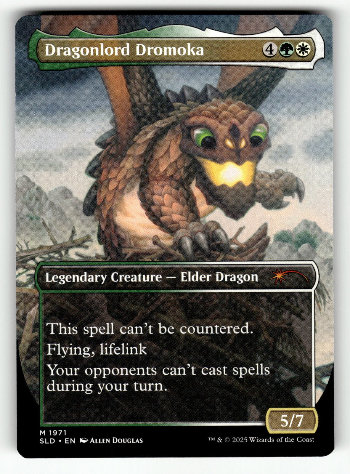 Dragonlord Dromoka β 1971 SLD: Secret Lair Drop Series M NM (Back)