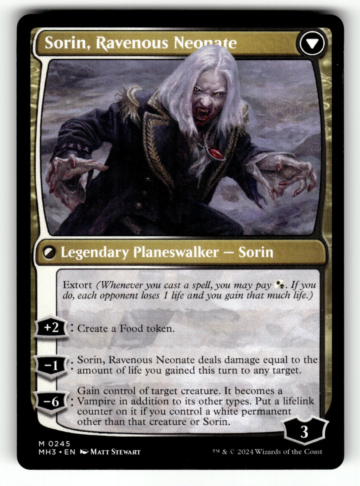 Sorin of House Markov β 245 MH3: Modern Horizons 3 M NM (Back)