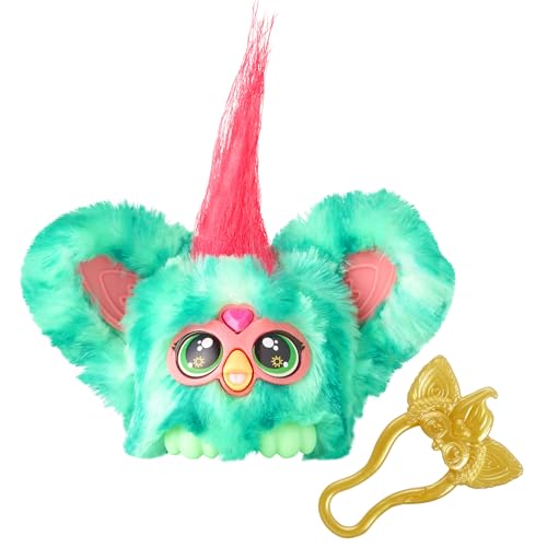 Furby Furblets Mello-Nee Summer Chill Mini Electronic Plush Toy for Girls & Boys School Backpack Charms