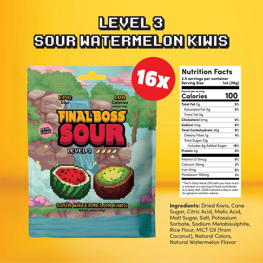 Final Boss Sour - Watermelon Kiwis - Level 3