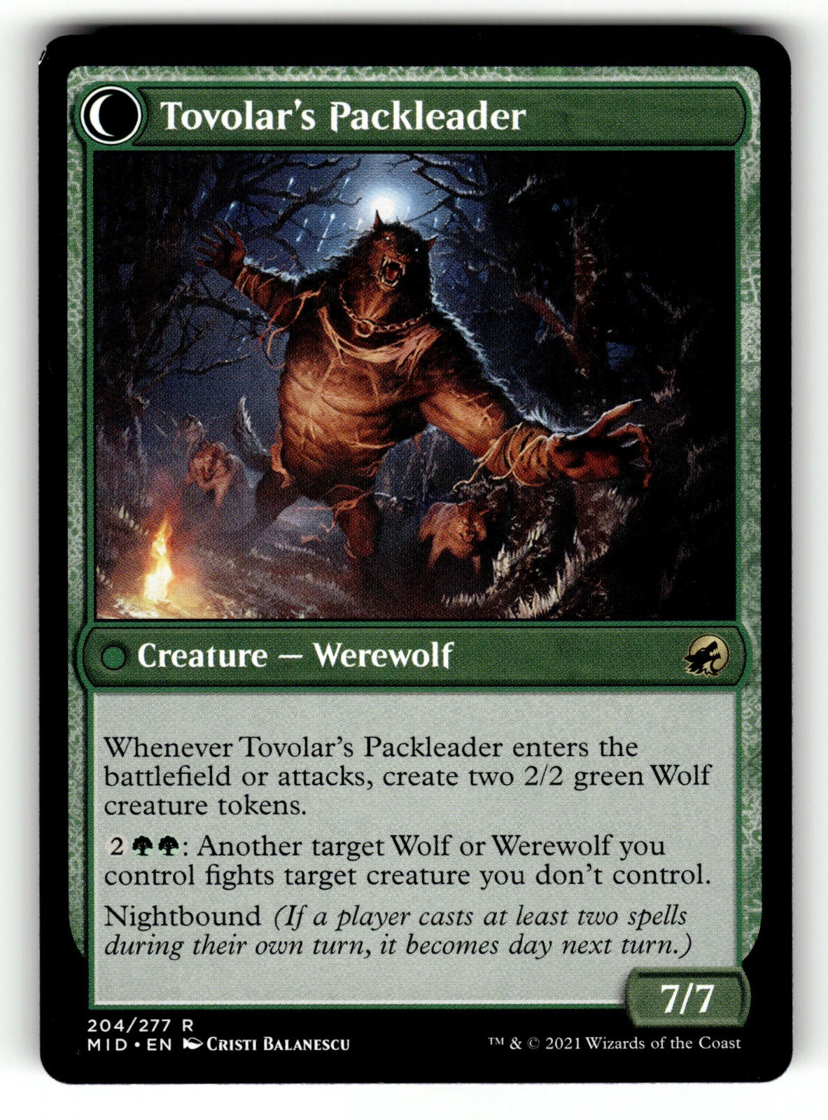 Tovolar's Huntmaster β 204 LIST: The List Reprints R NM (Back)