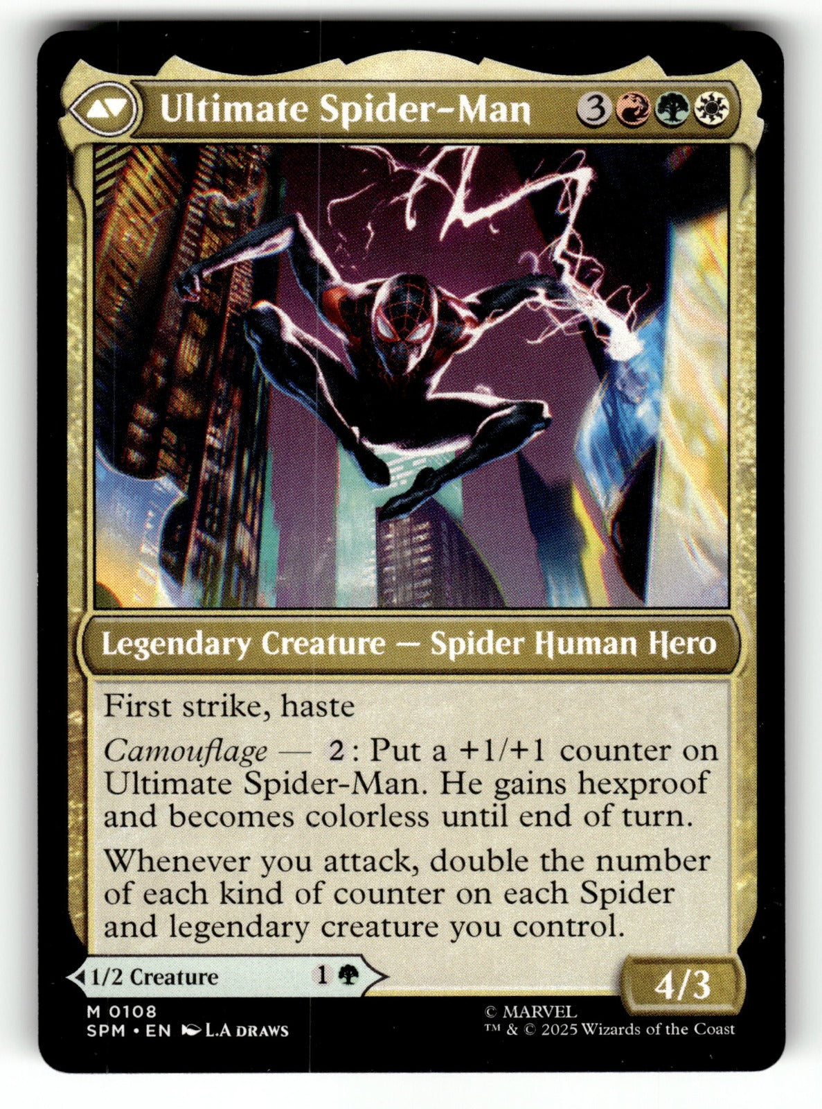 Miles Morales β 108 SPM: Marvel's Spider-Man M LP (Back)