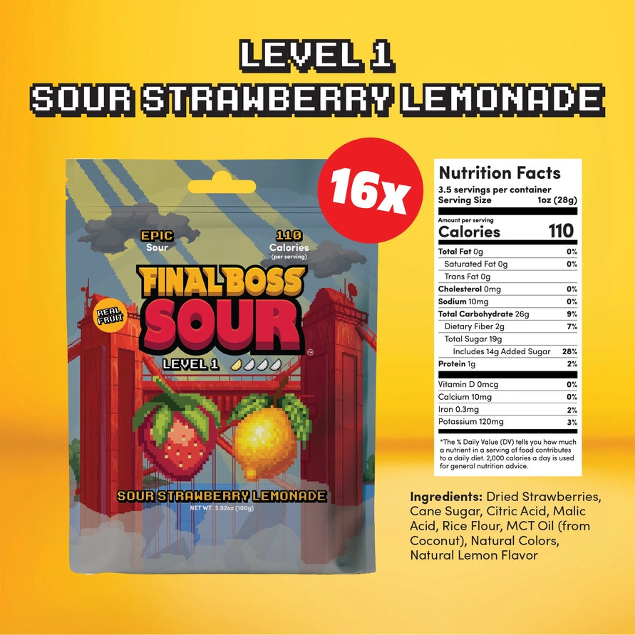Final Boss Sour - Strawberry Lemonade - Level 1