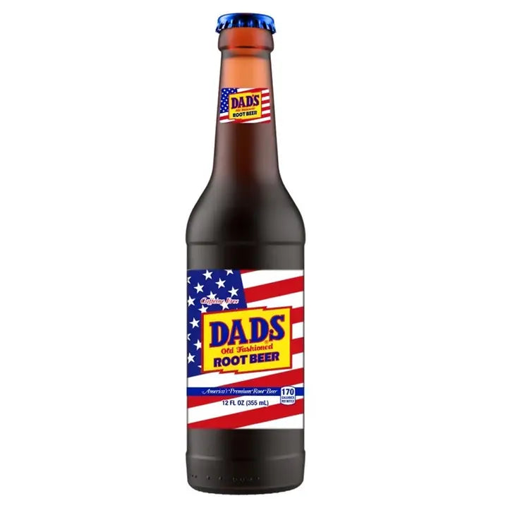 Dad's Root Beer Soda, 12oz Glass Bottle Soda