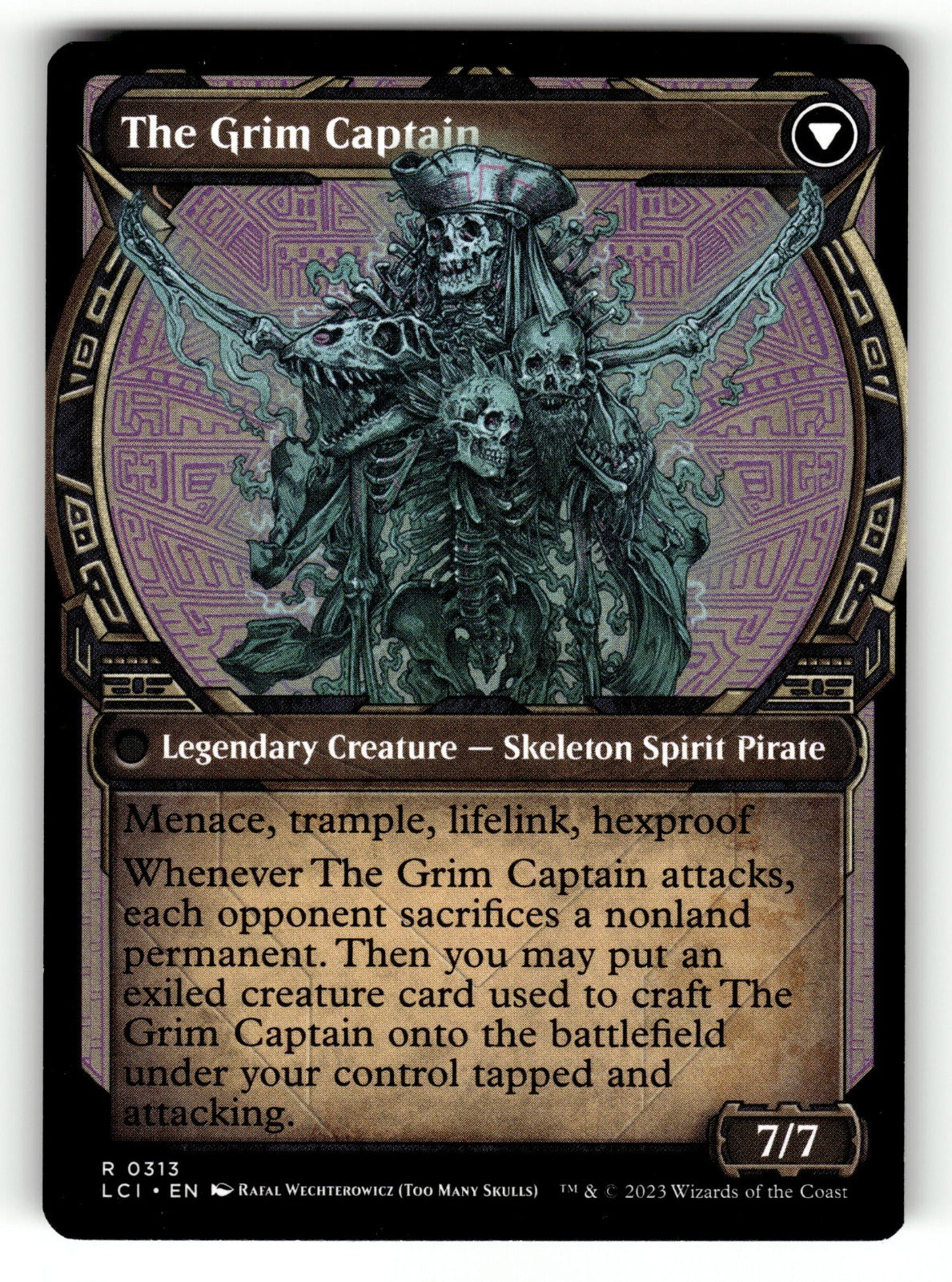 Throne of the Grim Captain (Showcase) β 313 LCI: The Lost Caverns of Ixalan R NM (Back)