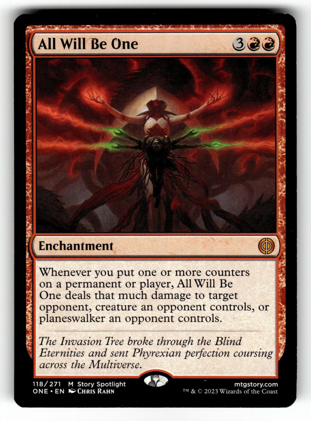 All Will Be One – 118 ONE: Phyrexia: All Will Be One M NM