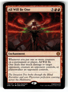 All Will Be One – 118 ONE: Phyrexia: All Will Be One M NM