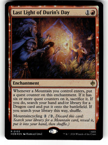 Last Light of Durin's Day – 103 HOB: The Hobbit R Foil NM