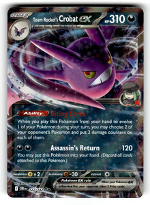 Team Rocket's Crobat ex – 122/182 DRI: SV10: Destined Rivals Double Rare HoloNM