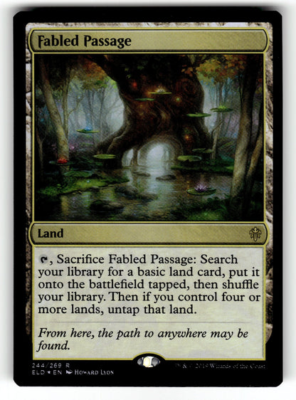 Fabled Passage – 244 ELD: Throne of Eldraine R Foil NM