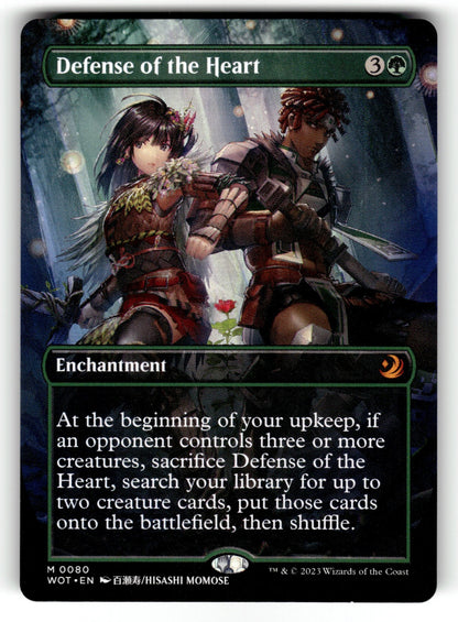 Defense of the Heart (Anime Borderless) – 80 WOT: Wilds of Eldraine: Enchanting Tales M NM