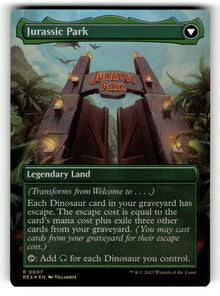 Welcome to... – 7 REX: Universes Beyond: Jurassic World Collection R Foil NM (Back)