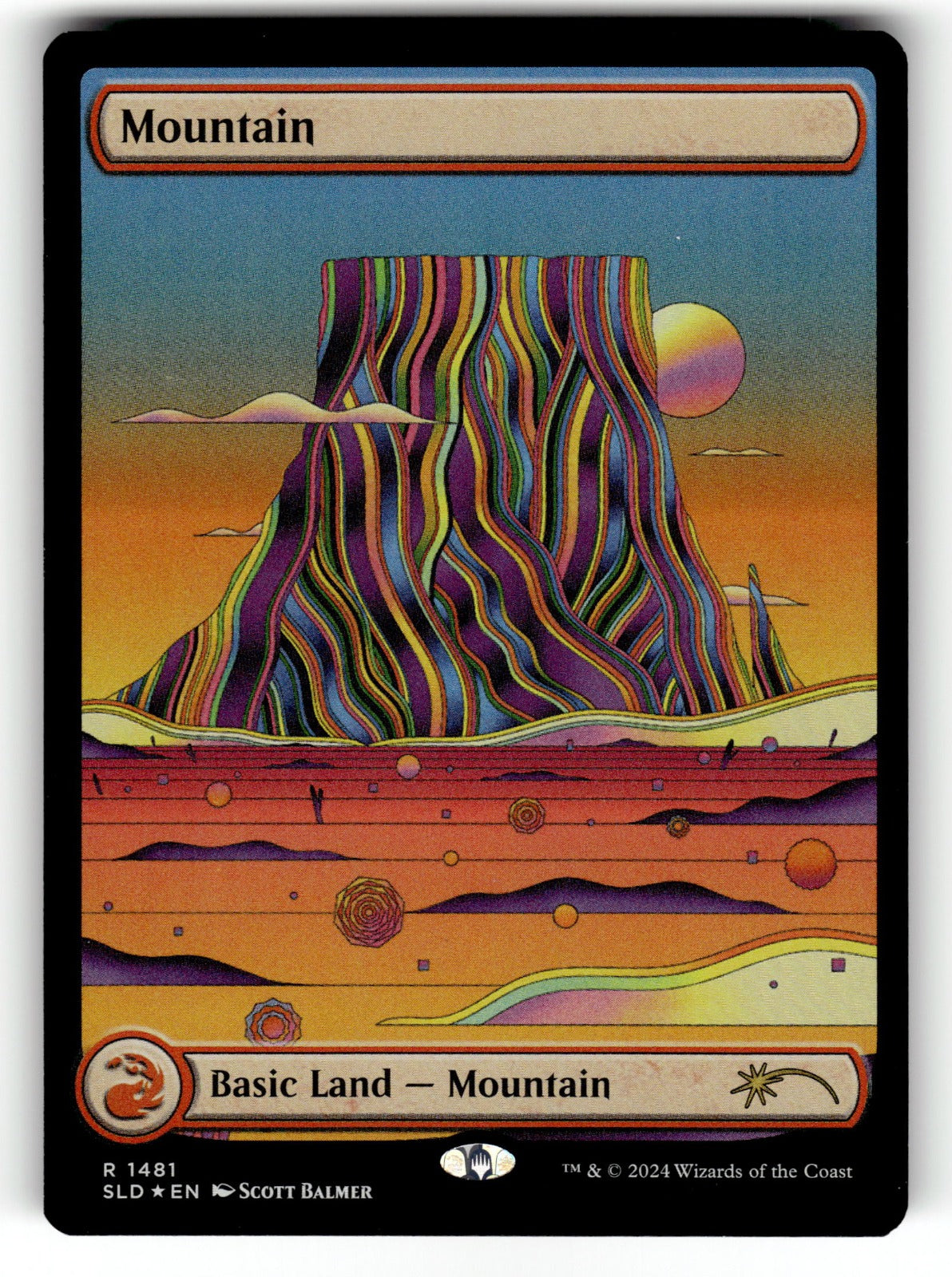 Mountain (Rainbow Foil) – 1481 SLD: Secret Lair Drop Series R Foil NM