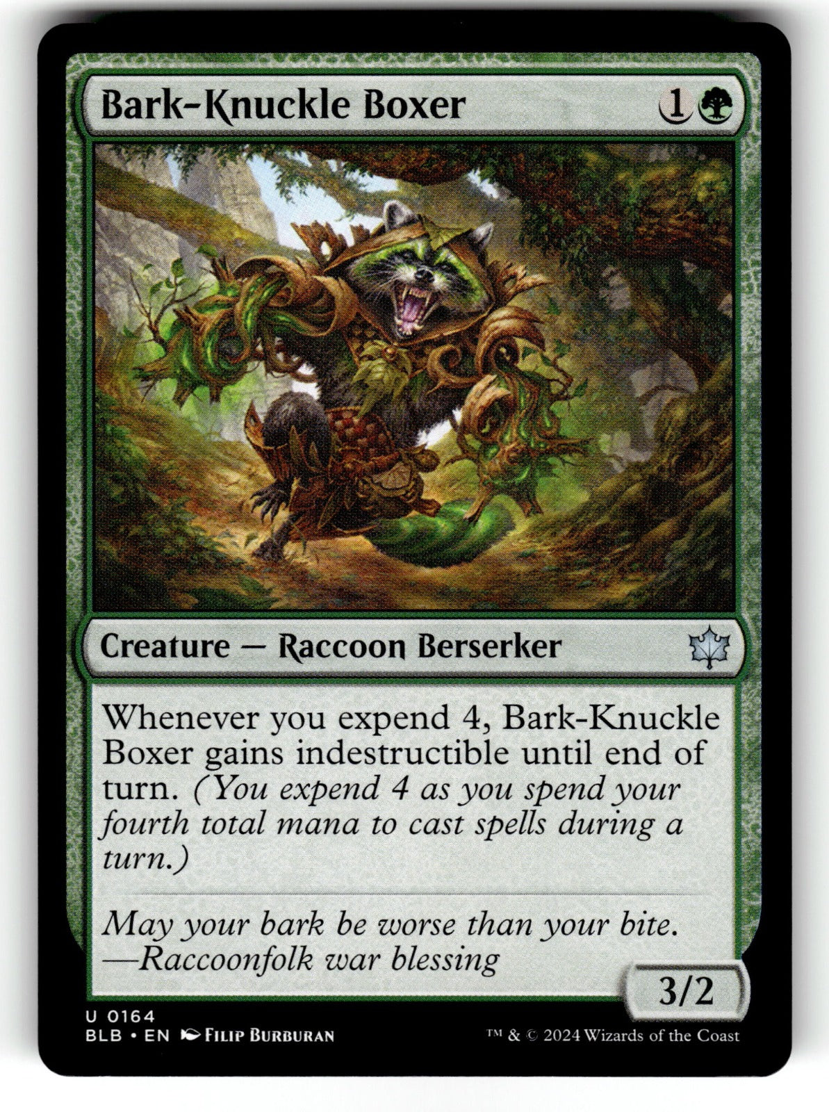 Bark-Knuckle Boxer – 164 BLB: Bloomburrow U NM