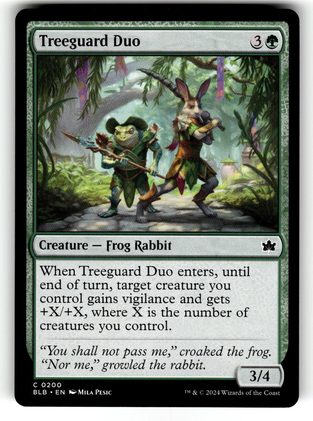 Treeguard Duo – 200 BLB: Bloomburrow C NM
