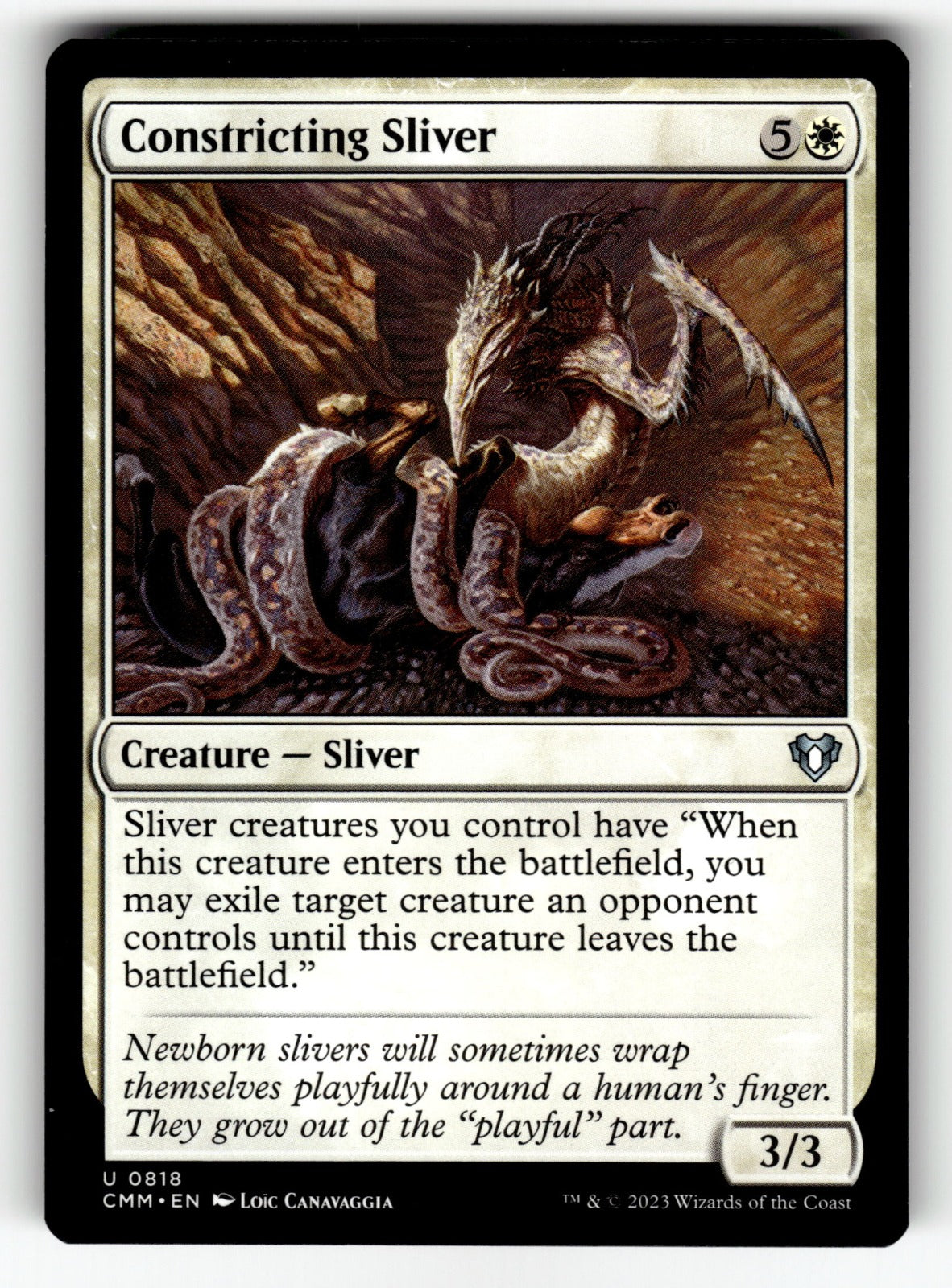 Constricting Sliver – 818 CMM: Commander Masters U NM