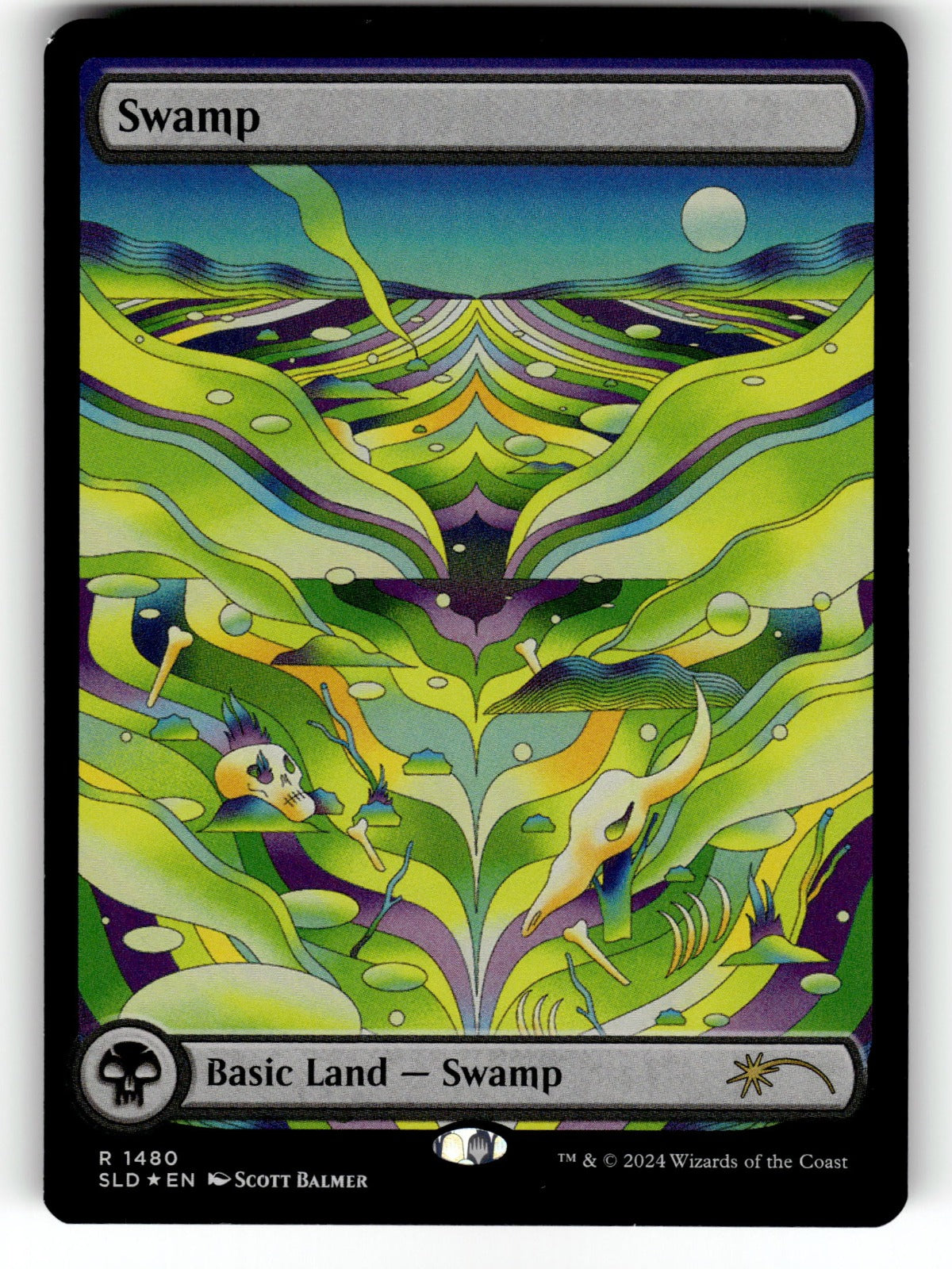 Swamp (Rainbow Foil) – 1480 SLD: Secret Lair Drop Series R Foil NM