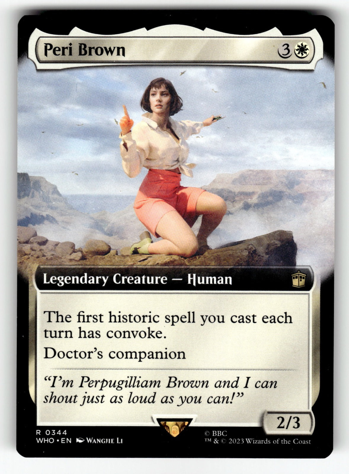 Peri Brown (Extended Art) – 344 WHO: Universes Beyond: Doctor Who R NM