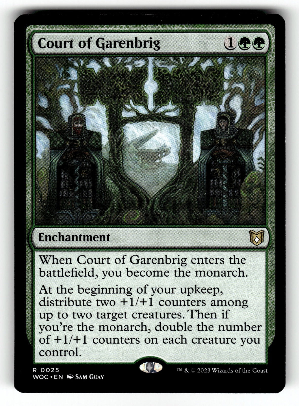 Court of Garenbrig – 25 WOC: Commander: Wilds of Eldraine R NM