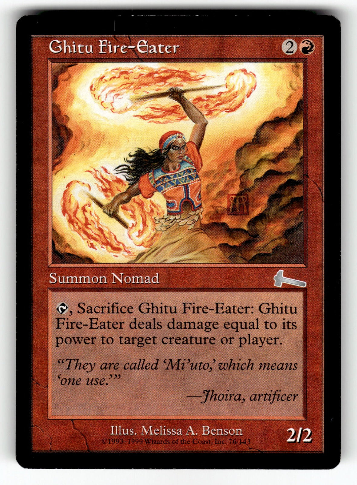 Ghitu Fire-Eater – 76 ULG: Urza's Legacy U LP