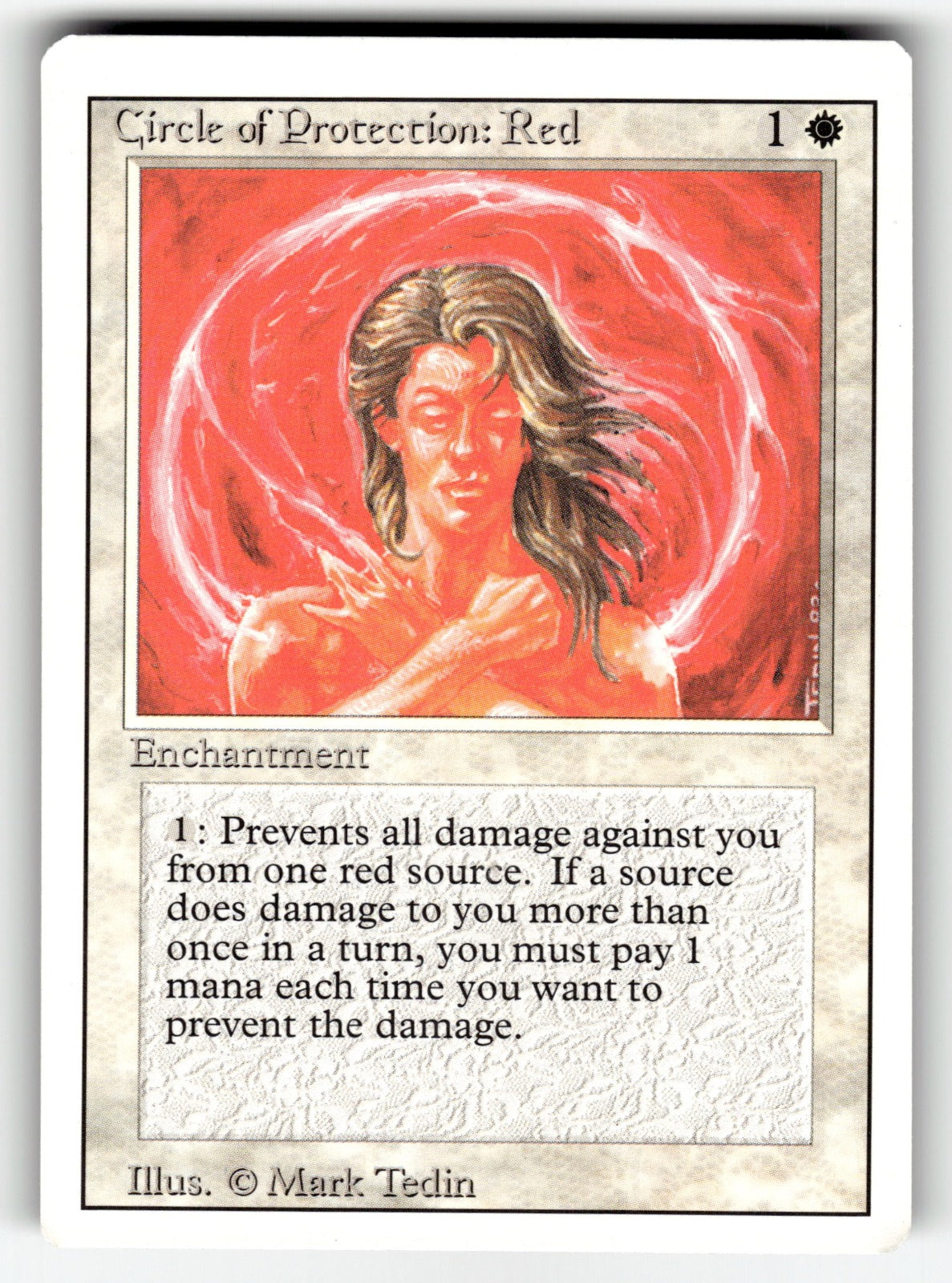 Circle of Protection: Red – 2ED: Unlimited Edition C NM