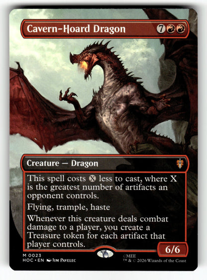 Cavern-Hoard Dragon (Borderless) – 23 HOC: The Hobbit: Eternal-Legal M NM