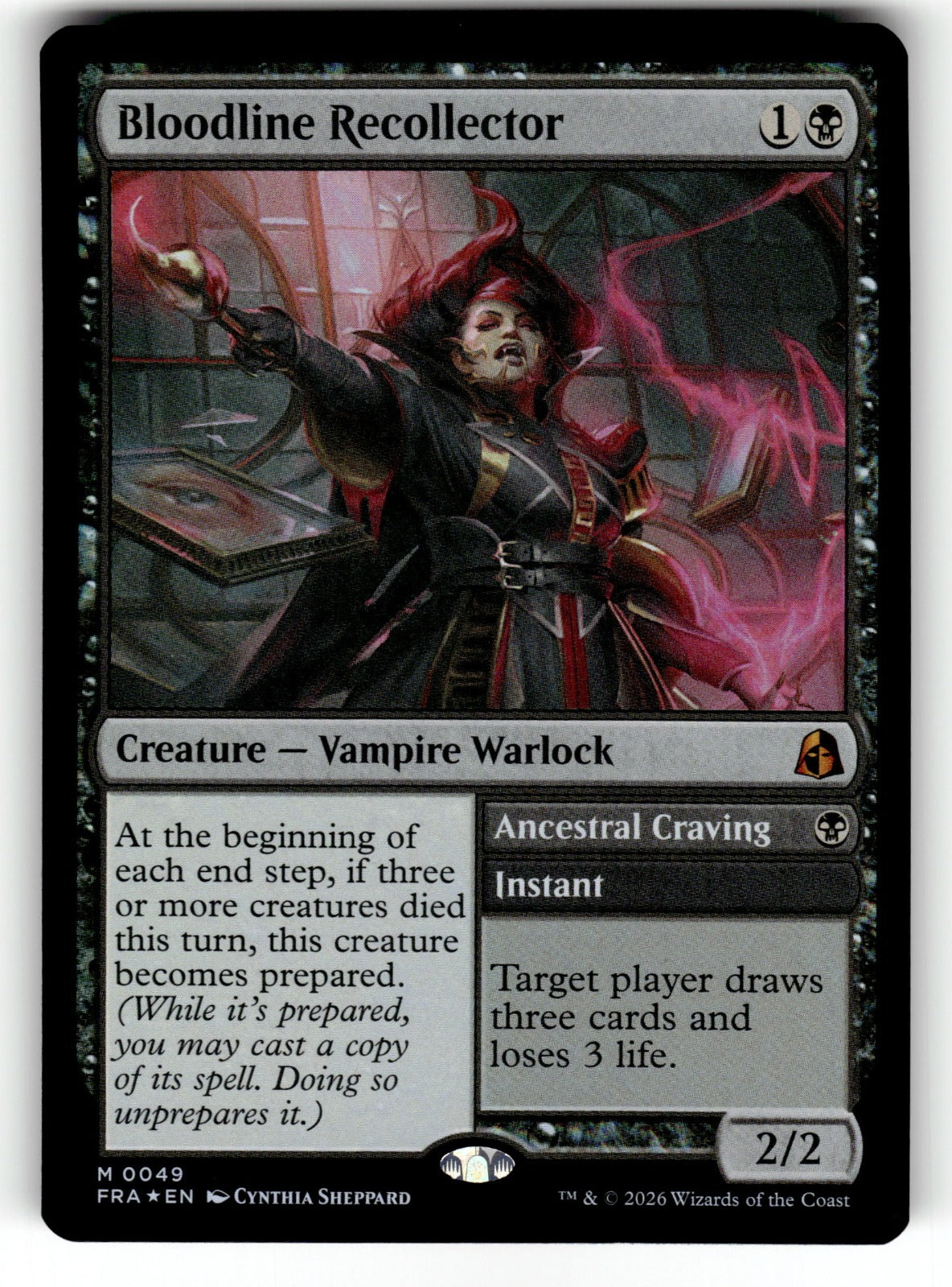 Bloodline Recollector – 49 FRA: Reality Fracture M Foil NM