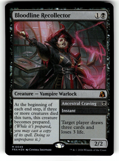 Bloodline Recollector – 49 FRA: Reality Fracture M Foil NM