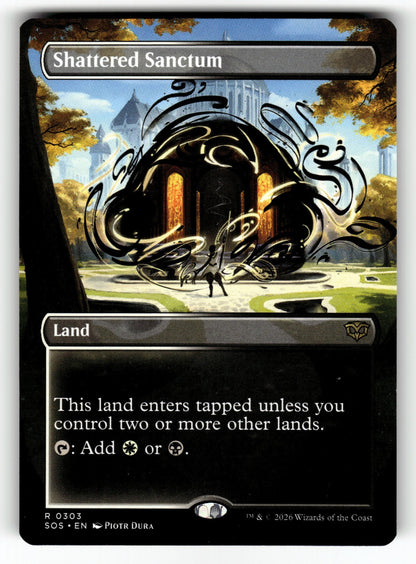 Shattered Sanctum (Borderless) – 303 SOS: Secrets of Strixhaven R NM