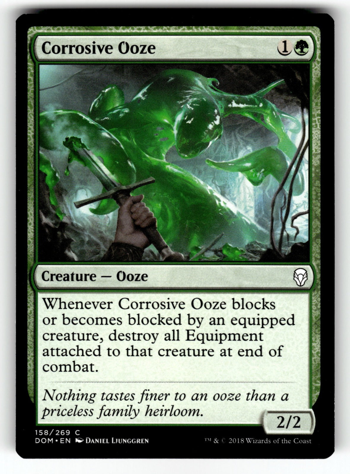 Corrosive Ooze – 158 DOM: Dominaria C NM
