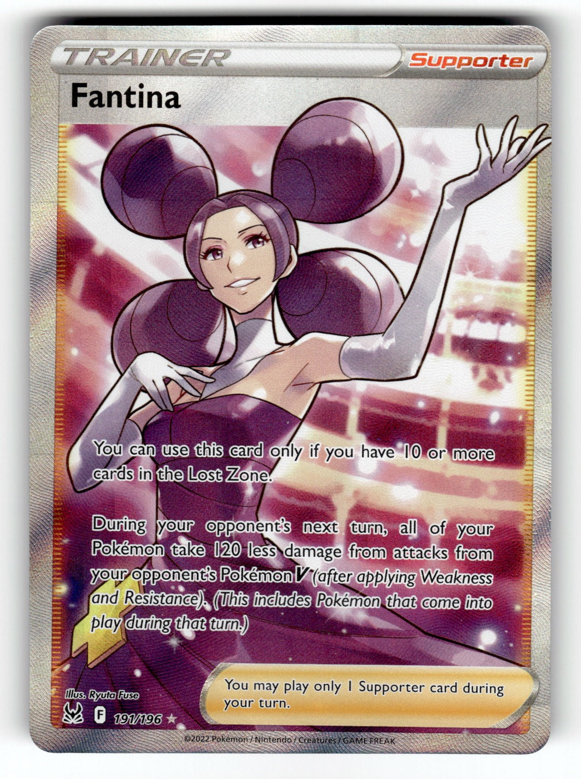 Fantina (Full Art) – 191/196 SWSH11: SWSH11: Lost Origin Ultra Rare Holo NM