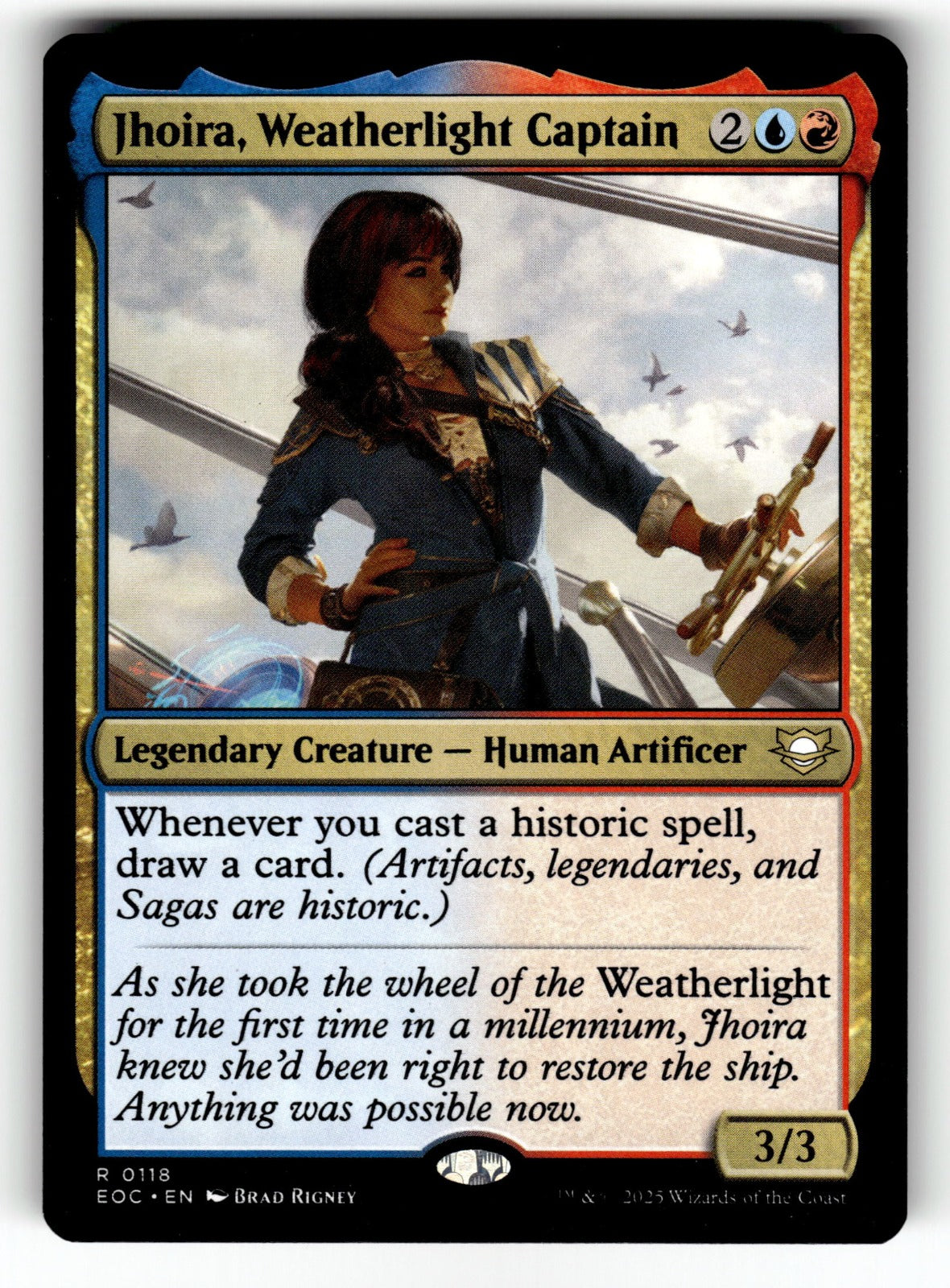 Jhoira, Weatherlight Captain – 118 EOC: Commander: Edge of Eternities R NM