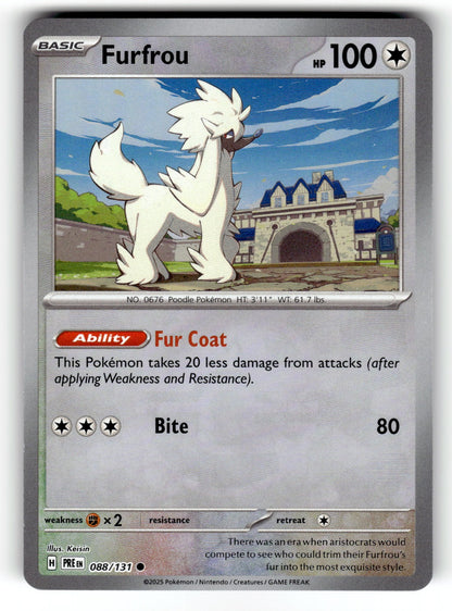 Furfrou – 088/131 PRE: SV: Prismatic Evolutions Common NM