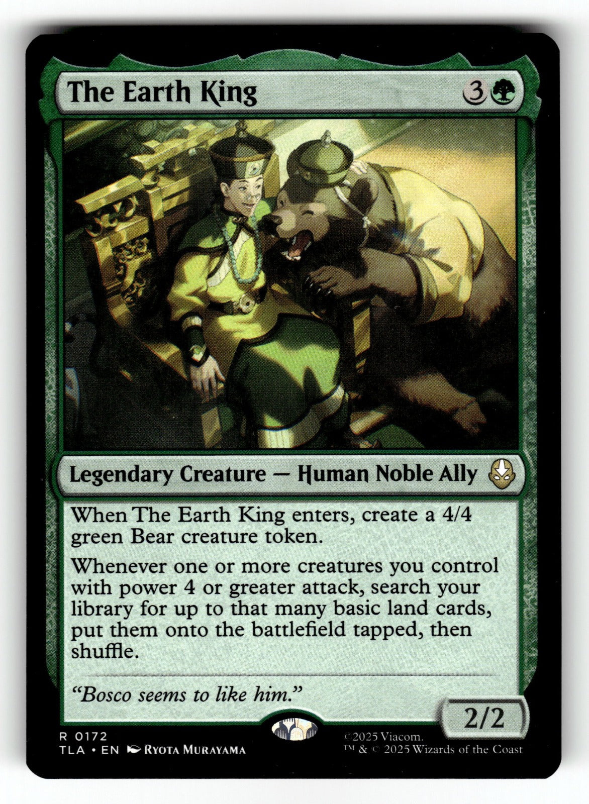 The Earth King – 172 TLA: Avatar: The Last Airbender R NM