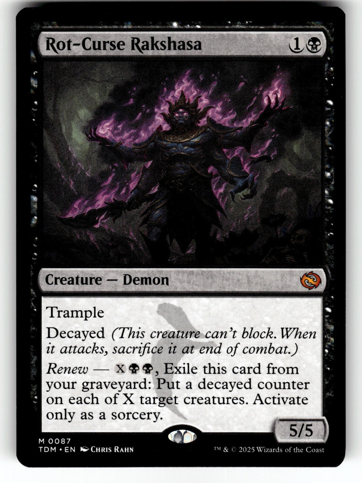 Rot-Curse Rakshasa – 87 TDM: Tarkir: Dragonstorm M NM
