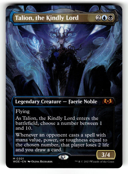 Talion, the Kindly Lord (Borderless) – 301 WOE: Wilds of Eldraine M NM