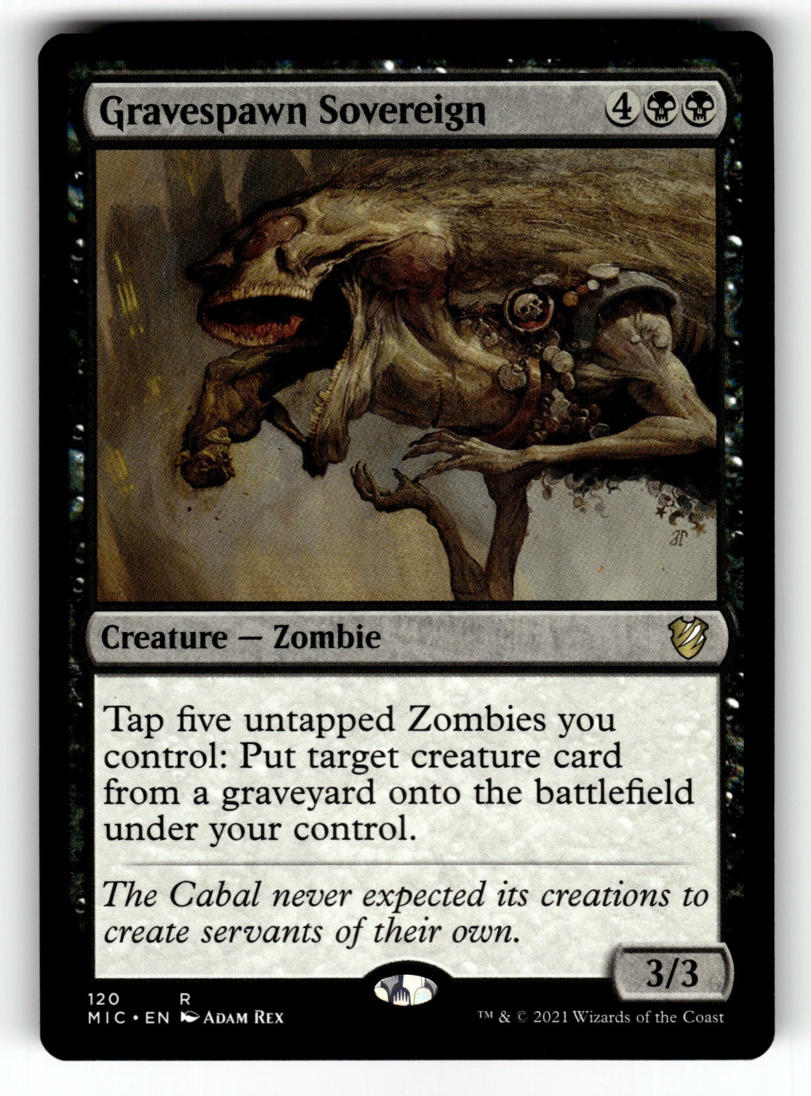 Gravespawn Sovereign – 120 MIC: Commander: Innistrad: Midnight Hunt R NM
