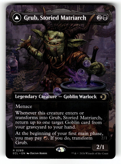 Grub, Storied Matriarch (Borderless) – 289 ECL: Lorwyn Eclipsed R NM
