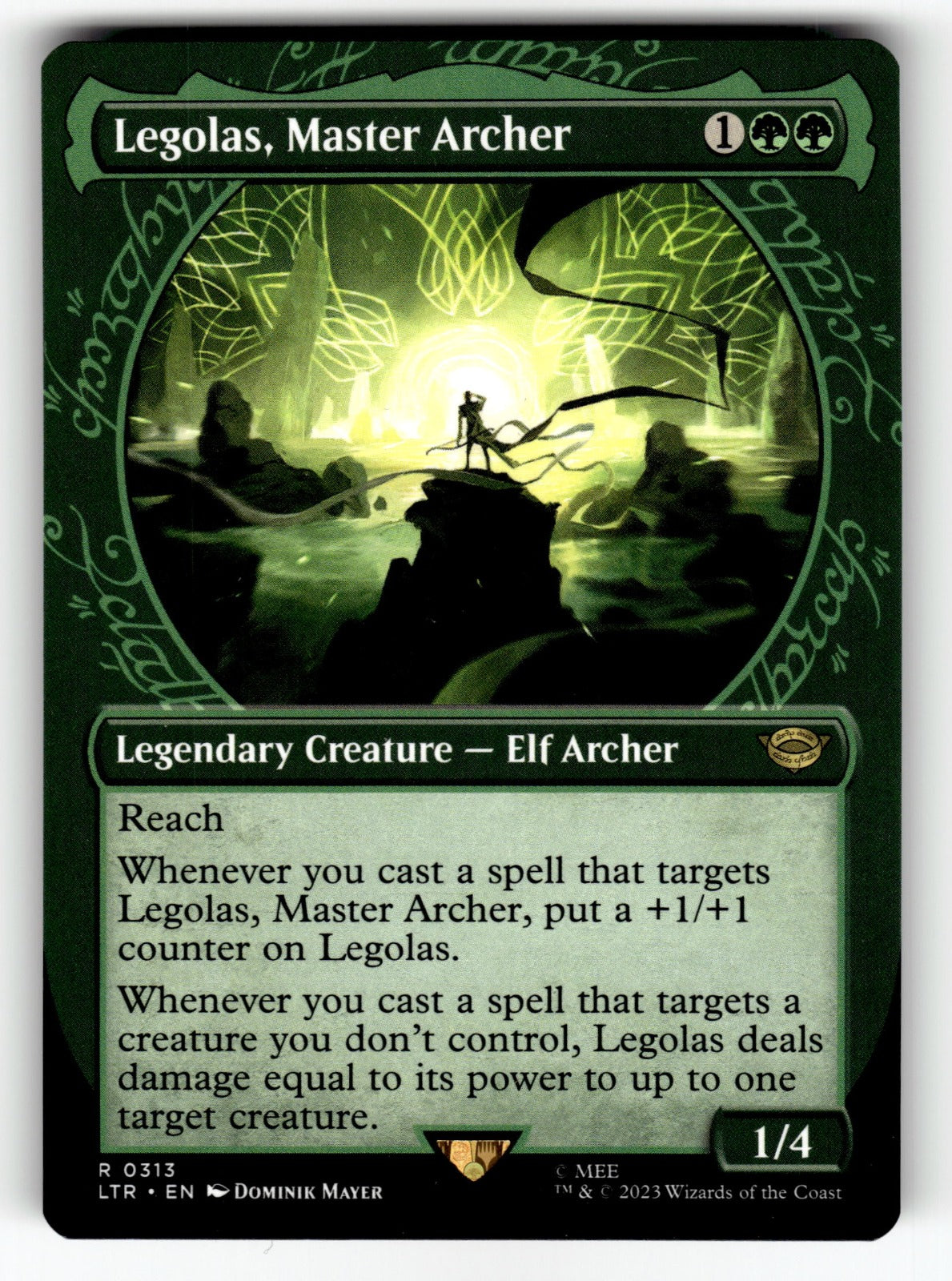 Legolas, Master Archer (Showcase) – 313 LTR: Universes Beyond: The Lord of the Rings: Tales of Middle-earth R NM