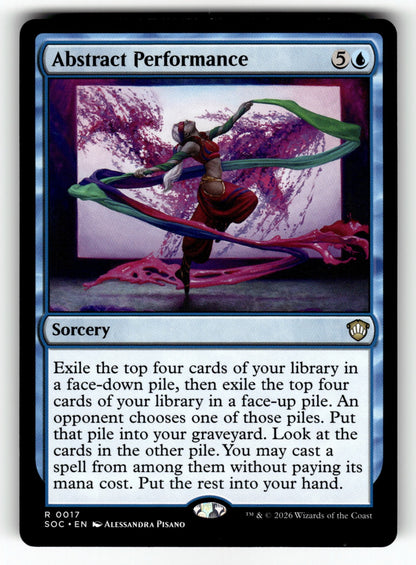 Abstract Performance – 17 SOC: Commander: Secrets of Strixhaven R NM