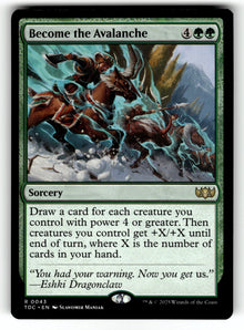Become the Avalanche – 43 TDC: Commander: Tarkir: Dragonstorm R LP