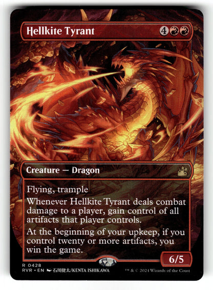 Hellkite Tyrant (Anime Borderless) – 428 RVR: Ravnica Remastered R NM