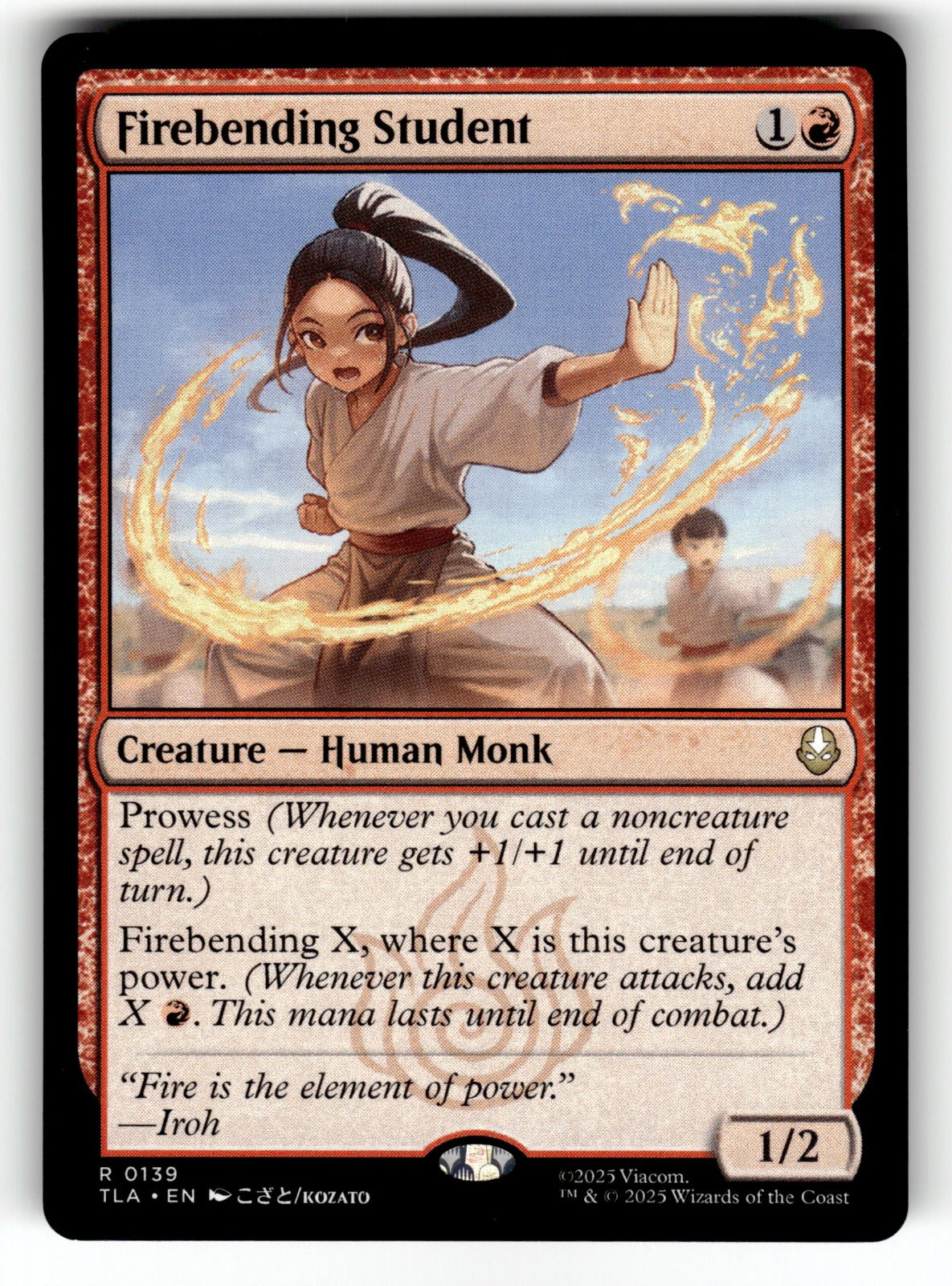 Firebending Student – 139 TLA: Avatar: The Last Airbender R NM
