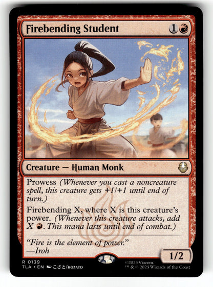 Firebending Student – 139 TLA: Avatar: The Last Airbender R NM