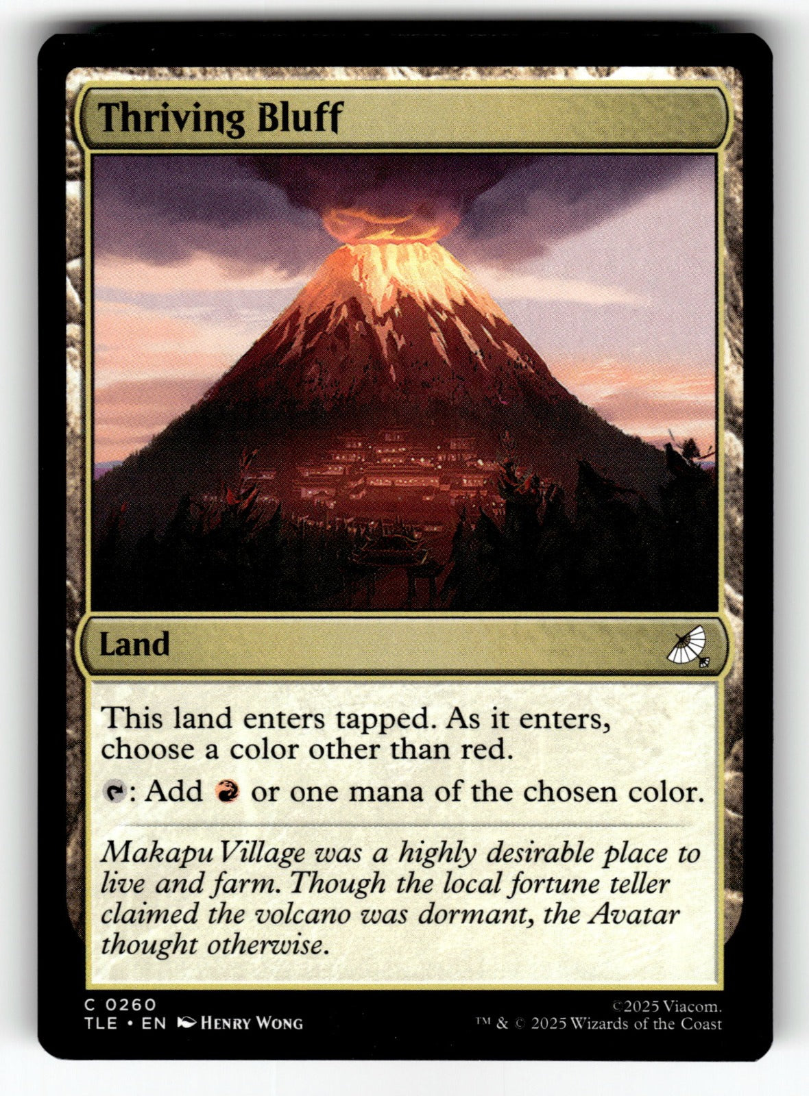 Thriving Bluff – 260 TLE: Avatar: The Last Airbender: Eternal-Legal C NM