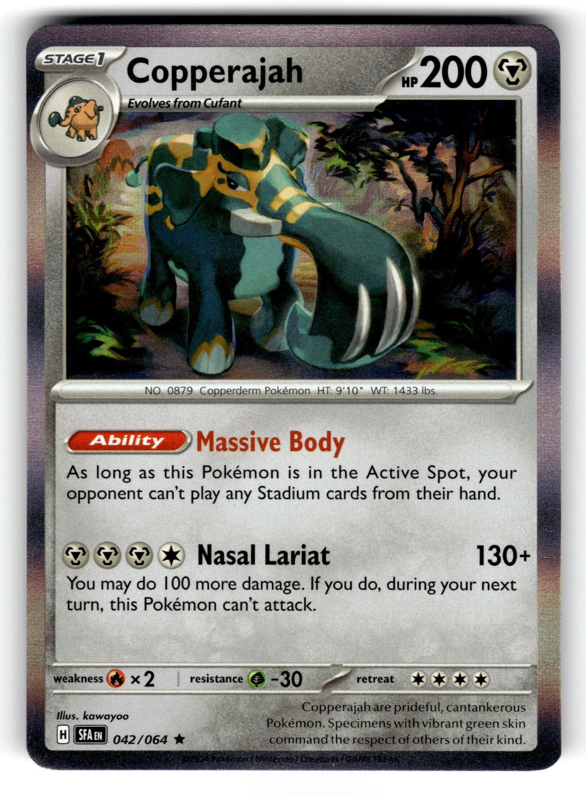 Copperajah – 042/064 SFA: SV: Shrouded Fable Rare Holo NM